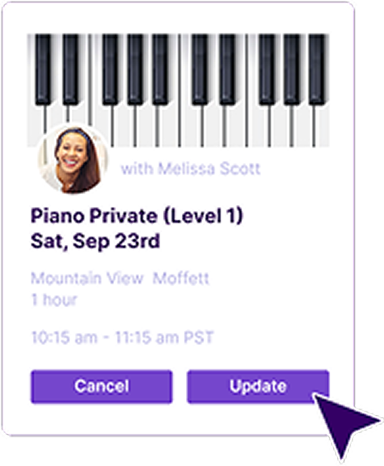 Schedule 1 1 Visualization of scheduling element from Opus1 platform